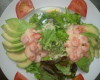 Salade d’avocat crevettes sauce cocktail